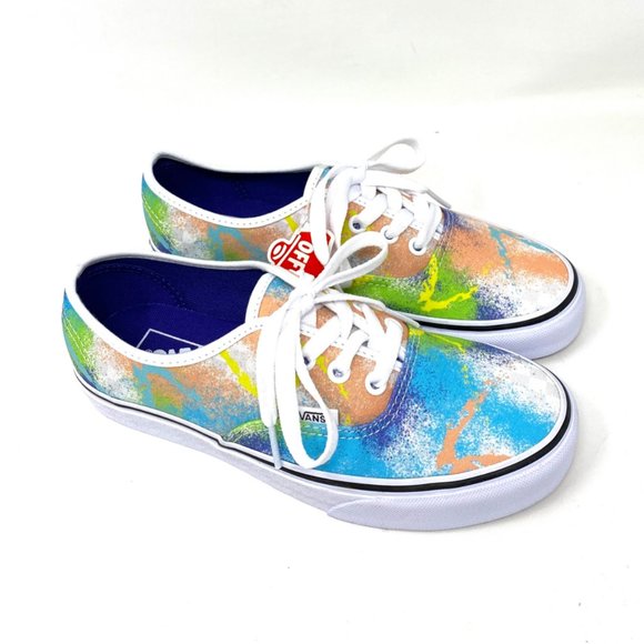 VANS Women's Size VN0A348A40L Authentic Retro Mart Multicolor Canvas Sneakers - Picture 5 of 10